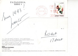 ARGENTINA 1992 - PATAGONIA - Cartolina Per Roma - Lettres & Documents