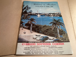 AUSTRALIA - Brisbane Publicité 1969 Currans Souvenir Corner Air Deliveries Daily Sidney Melbourne - Australie