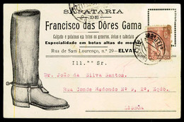 ELVAS - PUBLICIDADE - Sapataria De " Francisco Das Dôres Gama"- Especialidade Em Botas Altas De Montar. Carte Postale - Portalegre