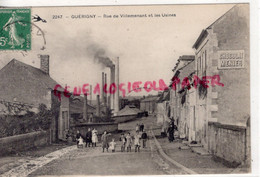58- GUERIGNY - RUE DE VILLEMENANT ET LES USINES -1913 - NIEVRE - Guerigny