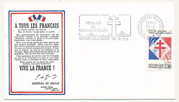FRANCE - Enveloppe OMEC Mémorial Du Général De Gaulle - Colombey Les Deux Eglises - 18/6/1990 - De Gaulle (General)
