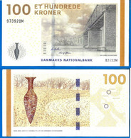 Danemark 100 Couronnes 2009 Pont Bridge Kroner Que Prix + Port Banknote Danmarks Danmark Paypal Bitcoin OK - Dänemark