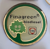 UU318 Pin's Carburant Huile Oïl FINA FINAGREEN BIODIESEL Arbre Achat Immédiat - Carburants