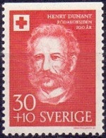ZWEDEN 1959 30öre Driezijdig Getand Henri Dunant PF-MNH - Unused Stamps