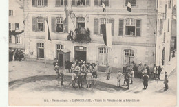 BELLE CPA DANNEMARIE VISITE DU PRESIDENT DE LA REPUBLIQUE 1916 - Dannemarie