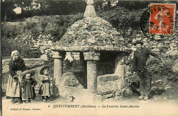 Questembert * Vue Sur La Fontaine St Martin * Villageois * Coiffe - Questembert