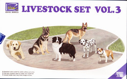 Set De Chiens - Riich.Models - Livestock Set Vol.3 - 1/35 - Beeldjes