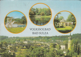 D-99518 Bad Sulza - Volkssolbad - Alte Ansichten - Freibad - Trinkhalle - 1990 Nice Stamp - Bad Sulza