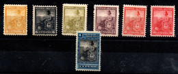 Argentina Nº 114, 116, 119, 123, 125/25ª, 127. Año 1899/903 - Unused Stamps