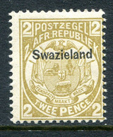 Swaziland 1889-90 Stamps Of Transvaal Overprinted - 2d Olive-bistre LHM (SG 5) - Swasiland (...-1967)