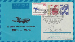 B PF 6 C1 1a 5o Jahre Deutsche Lufthansa 1916 - 1976, Berlin 12 - Sobres Privados - Usados