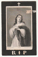 Décès Soeur Jeanne Marie Gertrude ABELER Mère Marie Brigitte Sterkrade 1863 Couvent Ursulines Wavre-Notre-Dame 1885 - Devotion Images