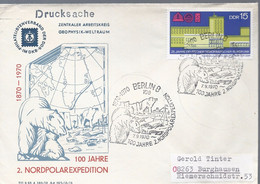 Duitsland DDR Brief Uit 1970 100 Jaar Noordpoolexpeitie (5391) - Events & Commemorations