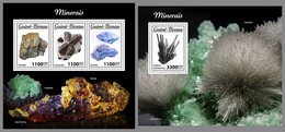GUINEA BISSAU 2021 MNH Minerals Mineralien Mineraux M/S+S/S - OFFICIAL ISSUE - DHQ2211 - Minerales