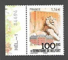 France 2022 - Yv N° 5564 ** - 100 Ans Du Territoire De Belfort - Neufs