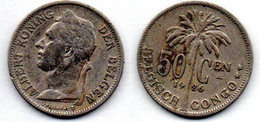 Congo- Belge 50 Centimes 1926 TB+ - 1910-1934: Albert I
