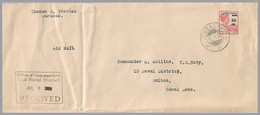 CURACAO (NETHERLANDS ANTILLES) - 1929 FIRST DAY - FIRST AIRMAIL - 50c/12½c Wilhelmina SURCHARGED AIRMAIL - RRR! On Cover - Curacao, Netherlands Antilles, Aruba