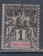 Canton N° 1 XX Canton En Surcharge Carmin 1 C. Noir Sur Azuré Sans Charnière, TB - Unused Stamps