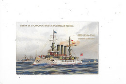 OHIO (Etats-Unis) - Cuirassé D'escadre   - Edition De La Chocolaterie D'Aiguebelle - Format 9,6 X 6,4 - - Barcos