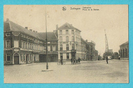 * Zottegem - Sotteghem (Oost Vlaanderen) * (Nels, Uitg Kinders Cosyns) Statieplein, Place De La Gare, Hotel, Café, Old - Zottegem