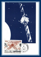 TAAF Carte Maximum N° PA 99  Satellite 1987 Espace Space - Andere & Zonder Classificatie