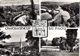 29 Finistere Chateauneuf Du Faou Multi Vue La Ville Coteau Vallée De L Aulne Notre Dame Des Portes Chateau Trevarez - Châteauneuf-du-Faou