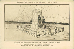 57 SARREBOURG / Maquette Du Monument Aux Morts / DESSIN - Sarrebourg