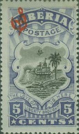 Liberia 1918  D 3116 Capa Palmas, Scott 165 Michel 155 Yvert 142 Gibbons 351 Overprint - Lighthouses