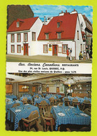 QUEBEC Restaurant AUX ANCIENS CANADIENS 34 Rue St Louis Vers Château De Frontenac VOIR DOS En 1975 - Québec - Château Frontenac