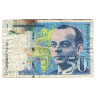 France, 50 Francs, St Exupéry, 1997, K.034, B, Fayette:73.4, KM:157Ad - 50 F 1992-1999 ''St Exupéry''