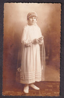 Portrait Of Young Girl On First Comunion / M. Kovačić, Susak / Postcard Not Circulated - Communion