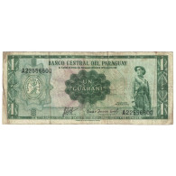 Billet, Paraguay, 1 Guarani, L1952, KM:193a, B+ - Paraguay