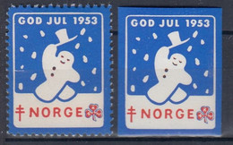 O M1884. Norway Christmas Seals 1953.  MH(*) - Autres