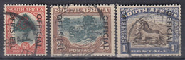 O M1886. South Africa Officials. 3 Items, Cancelled - Dienstzegels