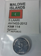 Maldives - 5 Laari, 2012, Unc, KM# 114 - Maldiven