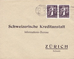 Schweiz Suisse 1939: ZDR-Paar Paire Se-tenant Zu Z26e Mi W15 Mit Stempel WINTERTHUR 20.VIII.1940 (Zu CHF 29.00) - Se-Tenant