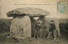 Route De Penmarch * 1906 * Le Dolmen De Ménez Landu , Idylle Bretonne * Thème Pierre Menhir Mégalithe Monolithe - Penmarch