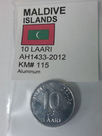 Maldives - 10 Laari, 2012, Unc, KM# 115 - Malediven