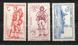 Col24 Colonies Saint Pierre & Miquelon SPM N° 207 à 209 Neuf X MH Cote 16,50€ - Nuevos