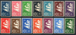 Col24 Colonies Saint Pierre & Miquelon SPM N° 296 à 309 Neuf X MH Cote 15,50€ - Unused Stamps
