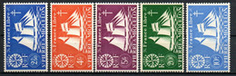 Col24 Colonies Saint Pierre & Miquelon SPM N° 305 à 309 Neuf X MH Cote 8,75€ - Unused Stamps