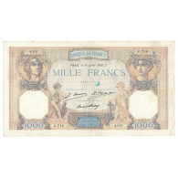 France, 1000 Francs, Cérès Et Mercure, 1928, G.714, TB+, Fayette:37.2, KM:79a - 1 000 F 1927-1940 ''Cérès E Mercure''