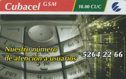 Cuba, Cubacel GSM, Controlnumber Down, 2 Scans . - Cuba