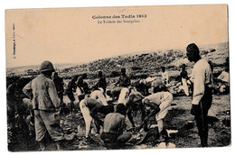 CPA-COLONNE DES TADIA 1913 LA TOILETTE DES SENEGALAIS-Animée Non  Circulée BE - Regiments