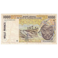 Billet, Communauté économique Des États De L'Afrique De L'Ouest, 1000 Francs - Westafrikanischer Staaten