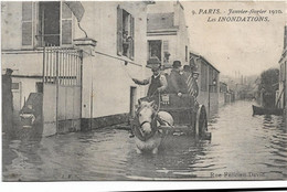 75 Paris 75016  -  Inondations 1910  - Rue Felicien David - Arrondissement: 16