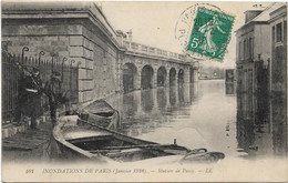 75 Paris 75016  -  Inondations 1910  -  Station De Passy - Arrondissement: 16