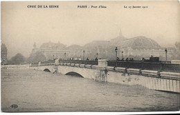 75 Paris 75016  -  Inondations 1910  -   Pont D'iena - Arrondissement: 16