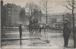 75 Paris 75016  -  Inondations 1910  -   Vue Prise De La Rue Gros - Passy - Arrondissement: 16