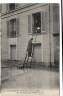 75 Paris 75016  -  Inondations 1910  -  Un Sauvetage  Quai   De Billy - Arrondissement: 16
